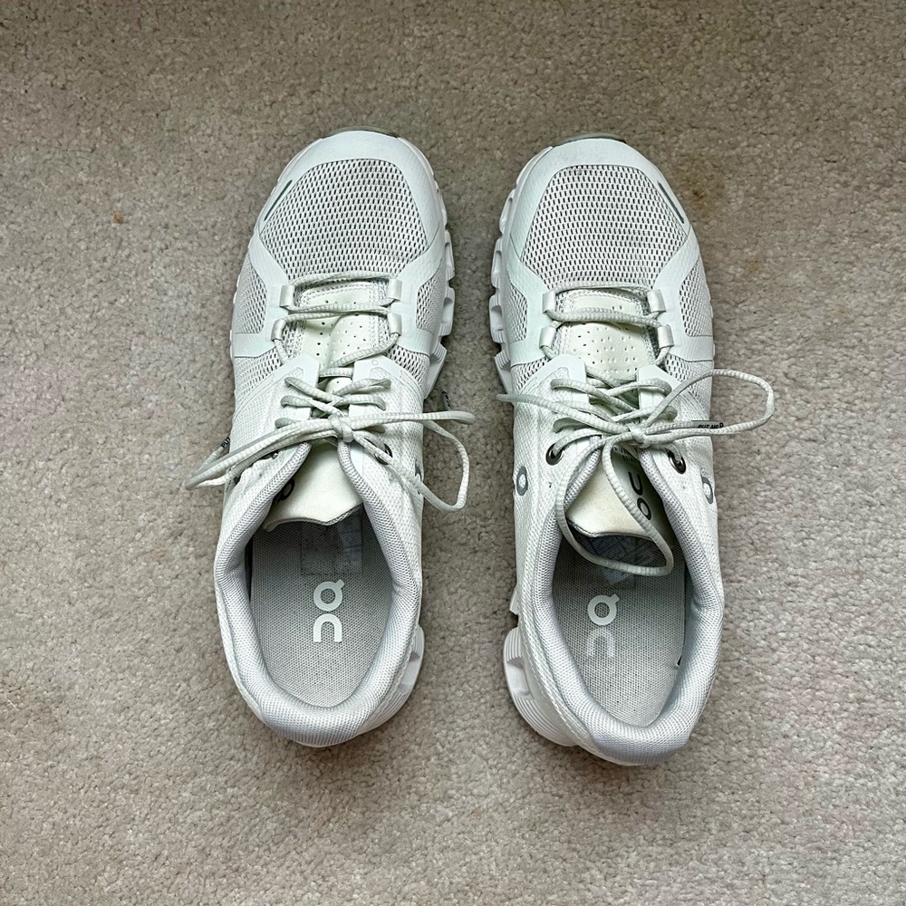 On Cloud Running White Sneakers
